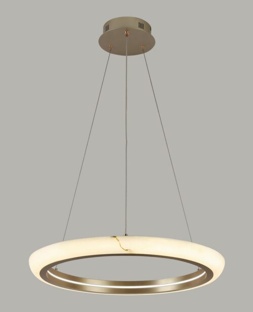 Ø50 × 120 cm ölçülerinde, Pirinç, Kristal kaplamalı avize — 98139/500